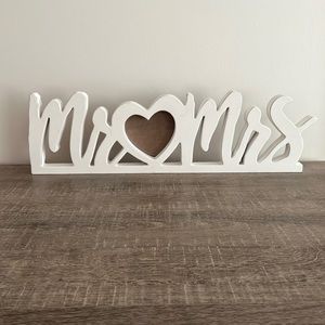 “Mr. & Mrs.” Photo Frame